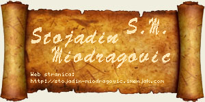 Stojadin Miodragović vizit kartica